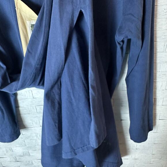 Cover charge women’s dress knit navy blue painted pockets Lagenlook art teacher - Picture 11 of 13